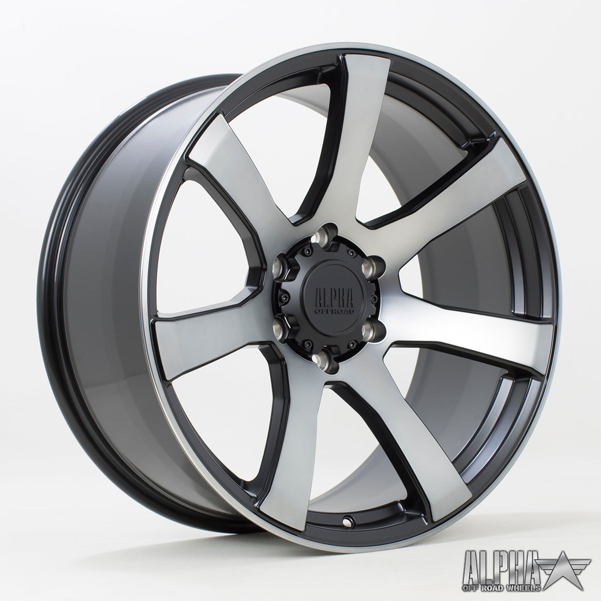 Alpha Offroad RIOT 20x9 6x139 ET10 Satin Black Machined Face