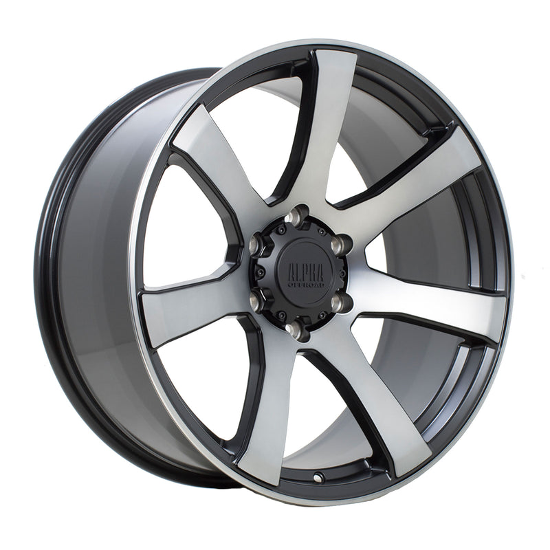 20x9.0 Alpha Off Road Riot 6x139 ET10 Satin Black Machined Face