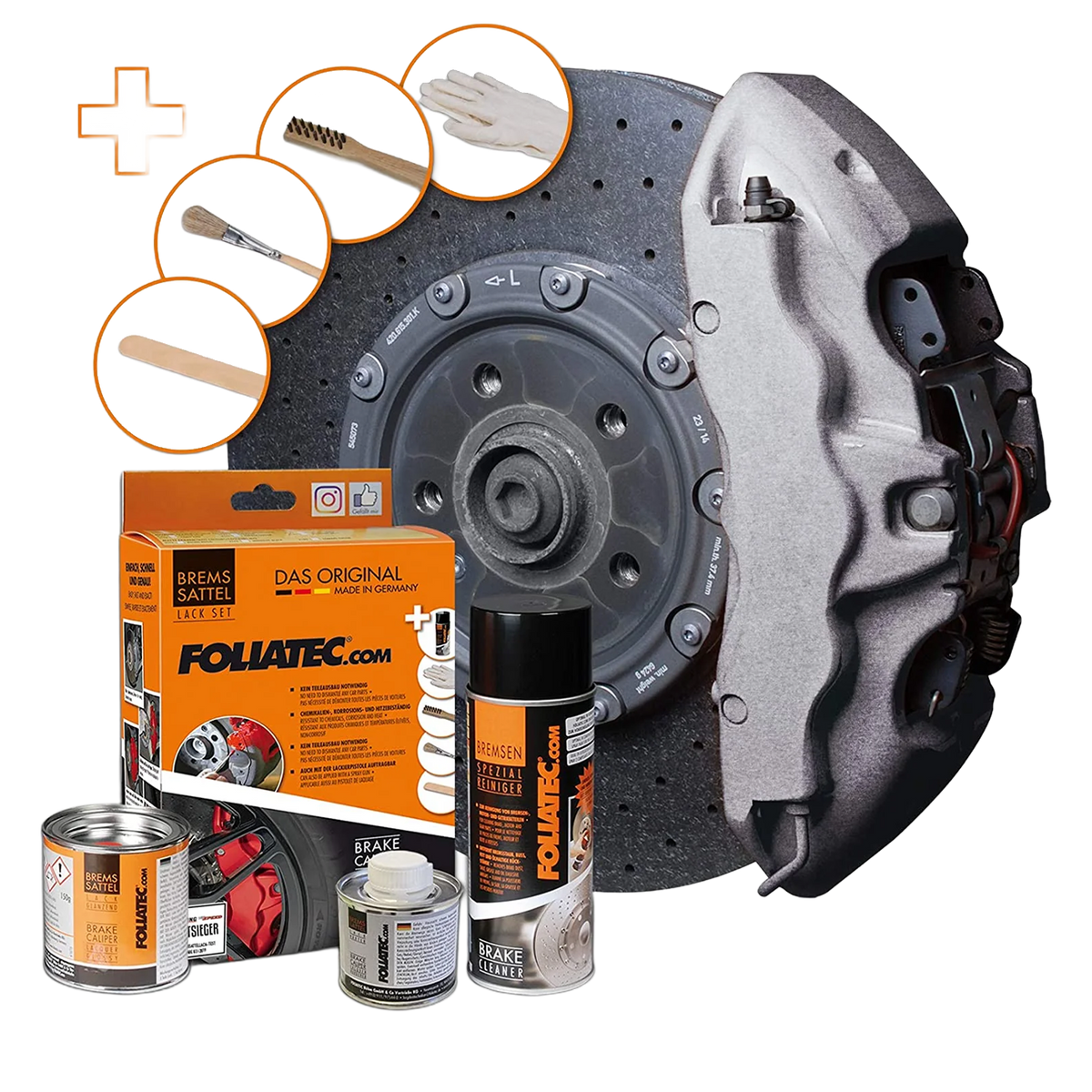 Foliatec Brake Caliper Paint Stratos Silver