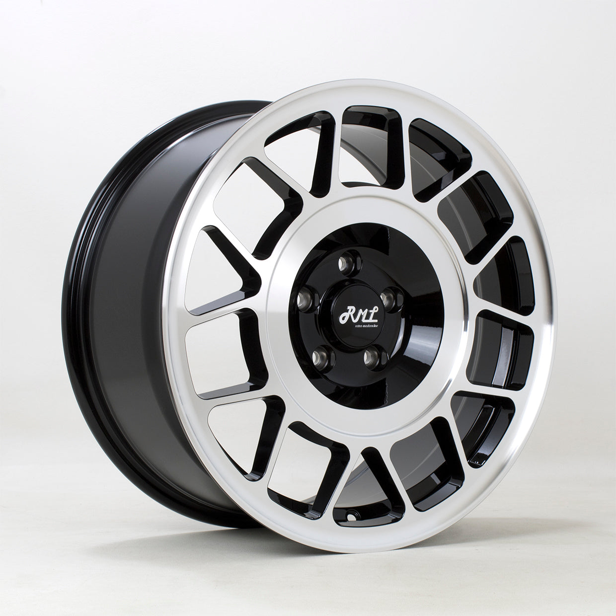 RML Wheels Snowflake 18x8.5 5x100 ET35 Gloss Black Polished Face