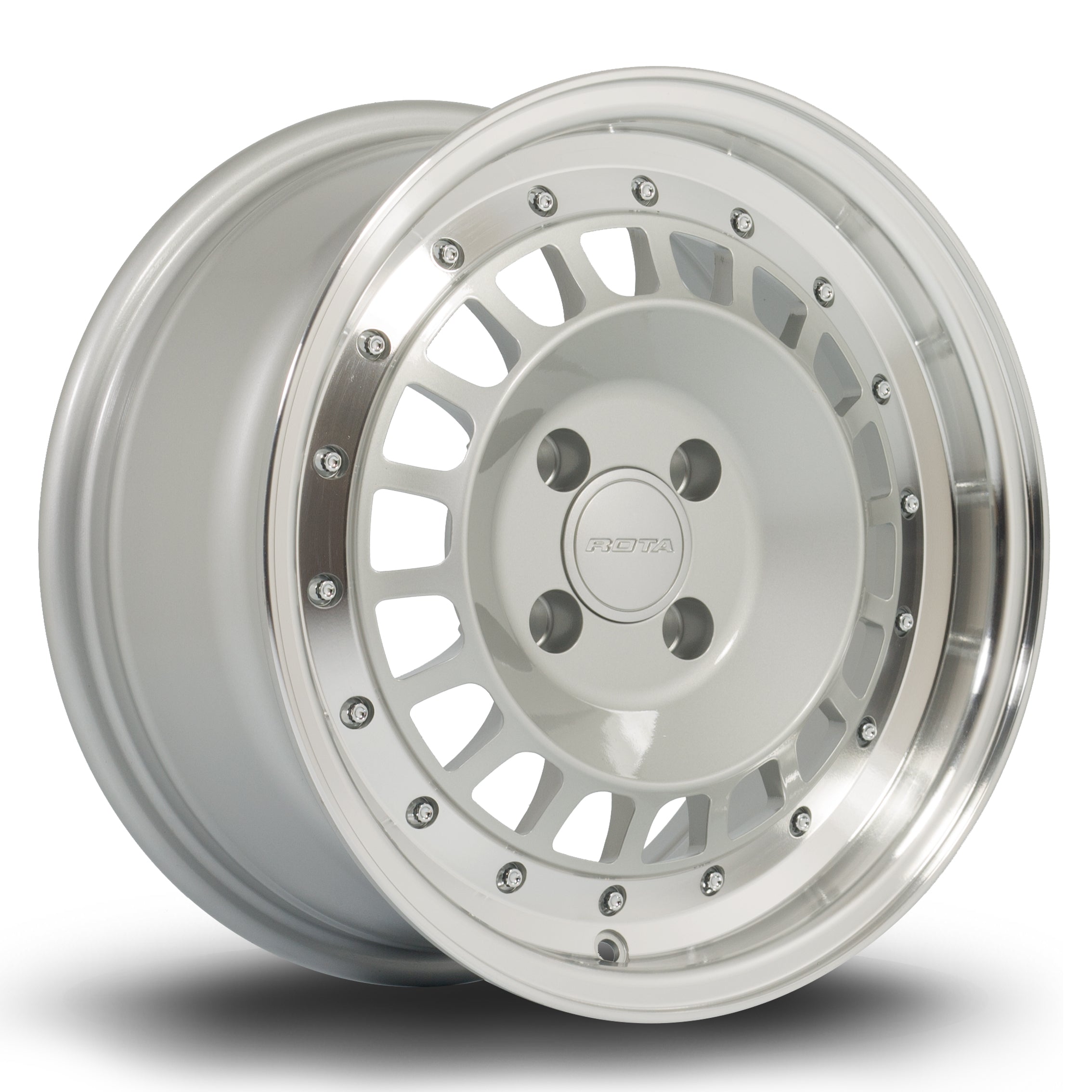 Rota Speciale 15x7 4x100 ET35 Satin Silver Polished Lip