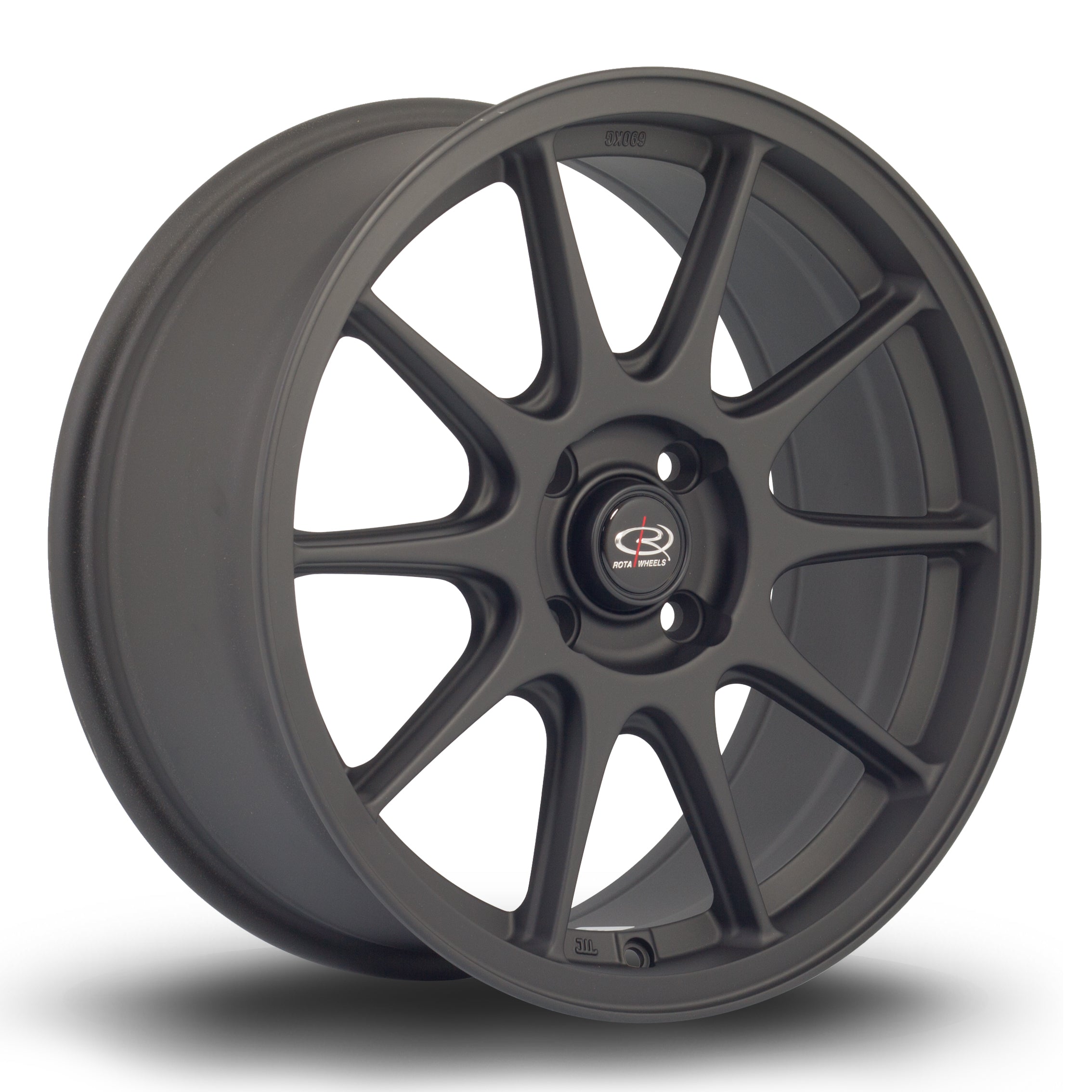 Rota Strike 17x7.5 4x108 ET40 Flat Black 2