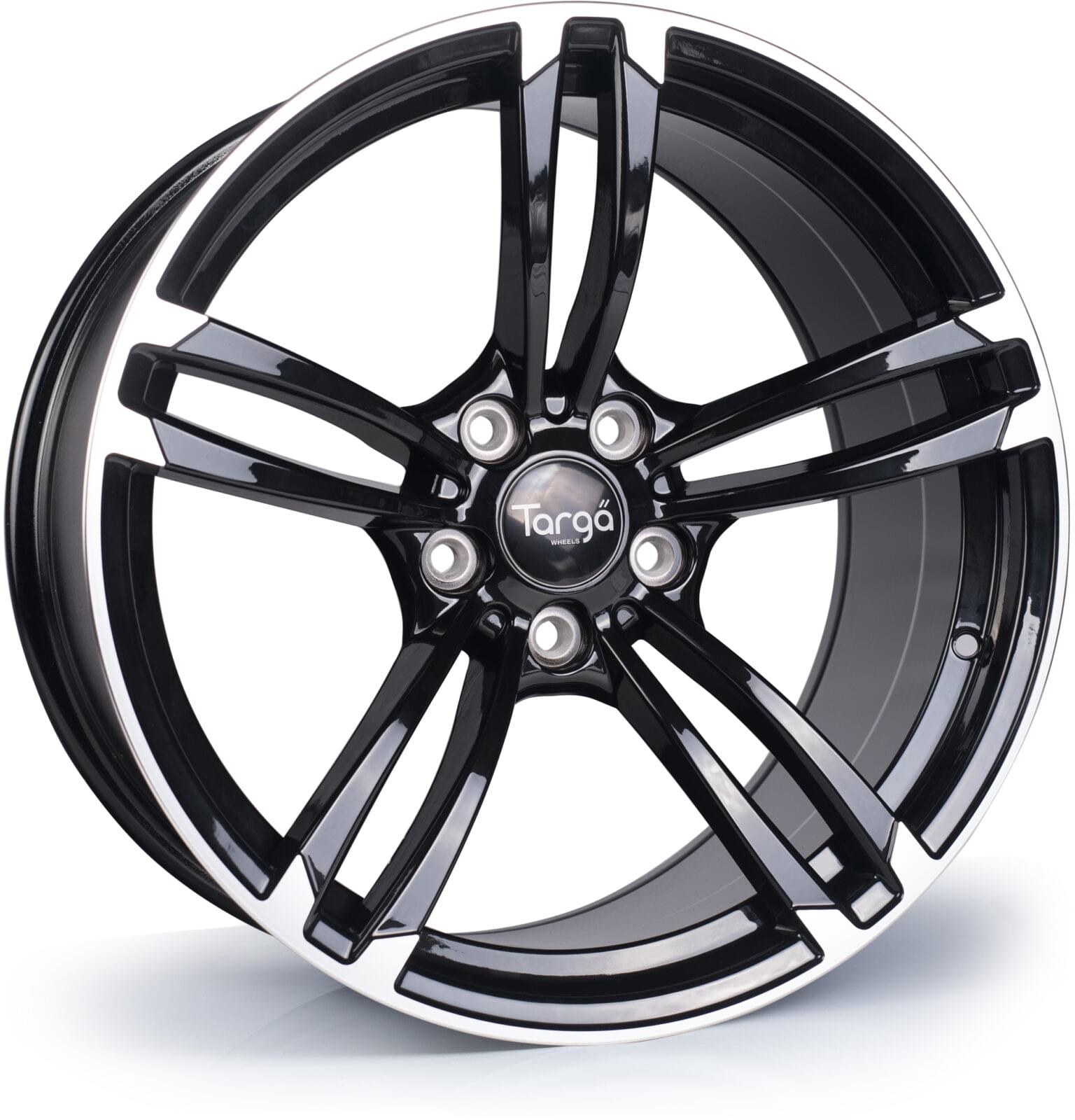 Targa TG1 19x8.5 5x120 ET35 Gloss Black / Polished Face