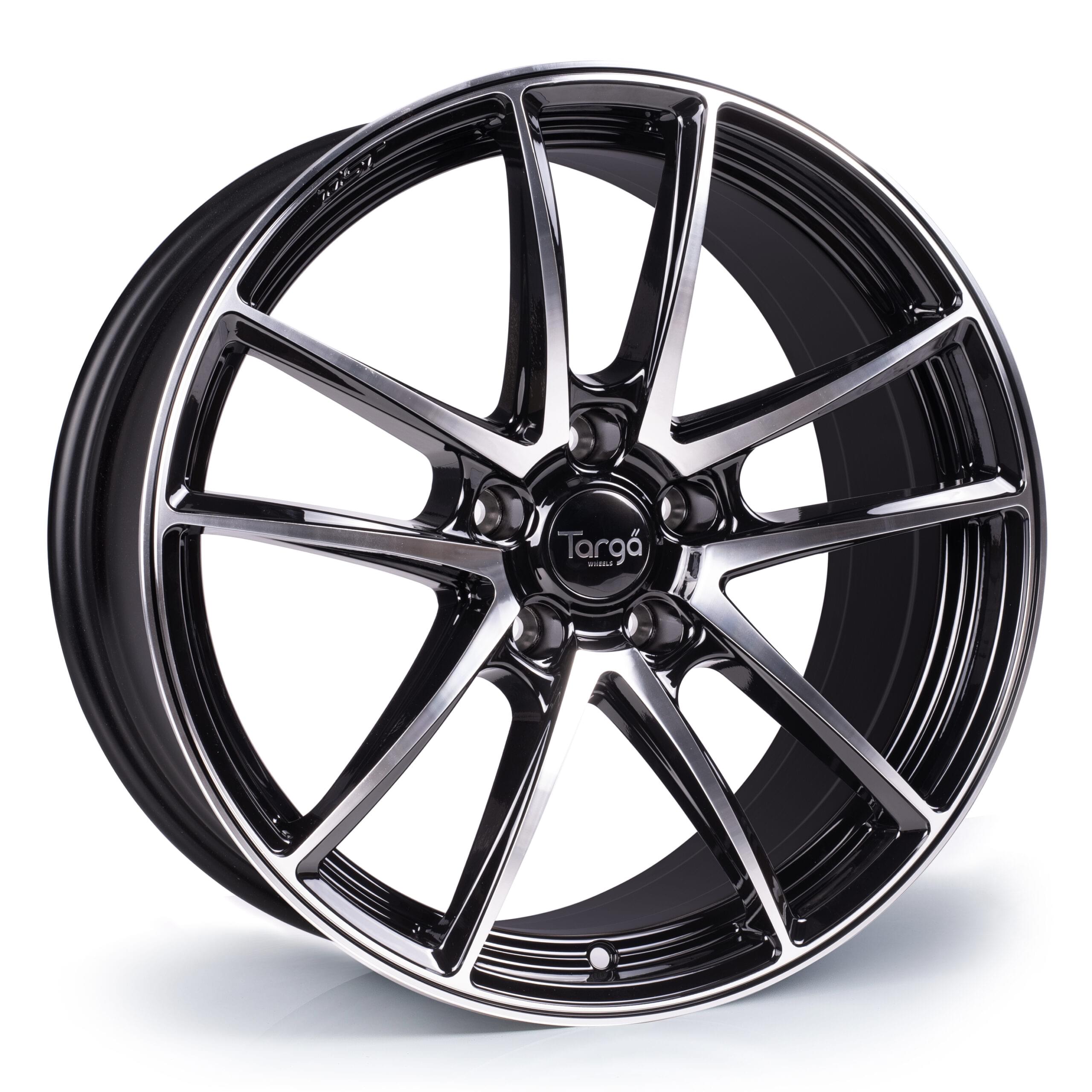 Targa TG5-FF 18x8 5x112 ET42 Gloss Black / Polished Face