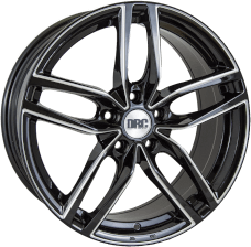 DRC DRS 17x7.5 5x112 ET45 Black / Polished