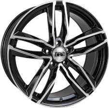 DRC DAA 19x8.5 5x112 ET45 Black / Polished Face