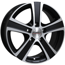 Calibre Highway 18x8 5x120 ET48 Matt Black / Polished Face