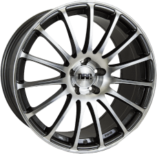 DRC Rapide 19x8.5 5x112 ET45 Gunmetal / Polished Lip