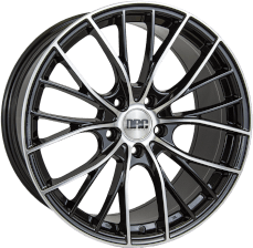 DRC DMM 19x9 5x120 ET42 Black / Polished Face