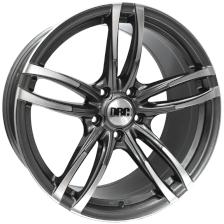DRC DMF 18x8 5x120 ET35 Gunmetal / Polished Face