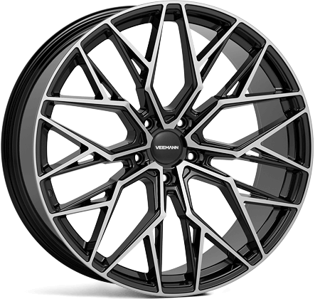 Veemann V-FS51 20x8.5 5x112 ET28 Gloss Black Machined