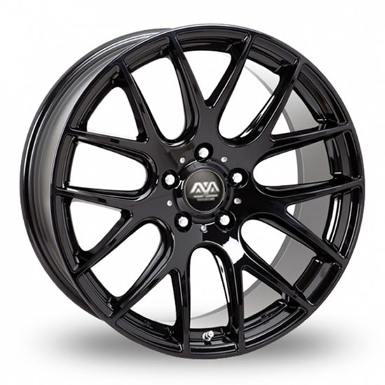 18" AVA Phoenix Gloss Black Alloy Wheels
