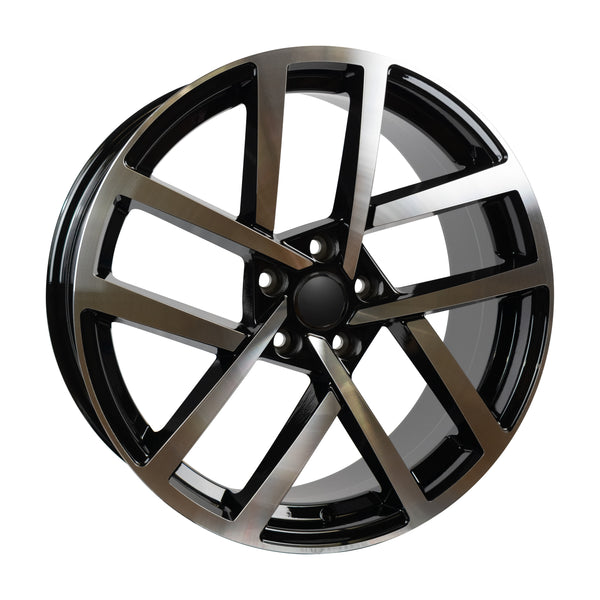 19" OE Jurva Style Alloy Wheels in Gloss Black and Polished
