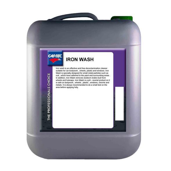 Cartec Iron Wash pH Neutral Fallout Remover and Wheel Cleaner 5L