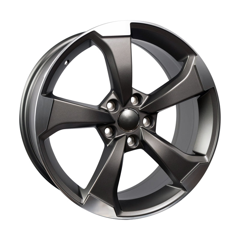 18" OE RS3 Style 5x100 Alloy Wheels in Satin Gunmetal Machined
