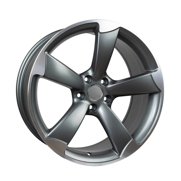 19" OE TTRS Concave Style Alloy Wheels in Satin Gunmetal Machined