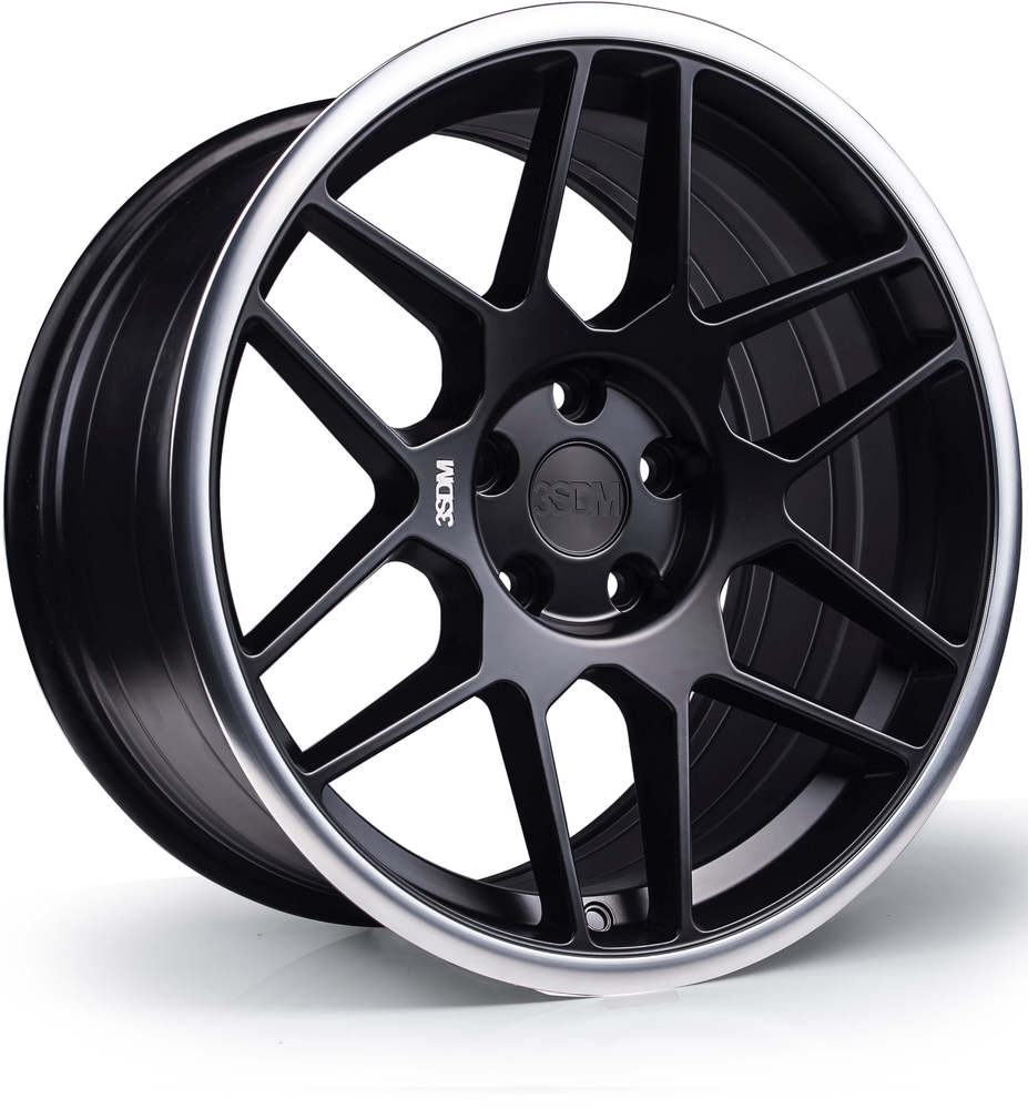 19" 3SDM 0.09 Matt Black Mirror Lip
