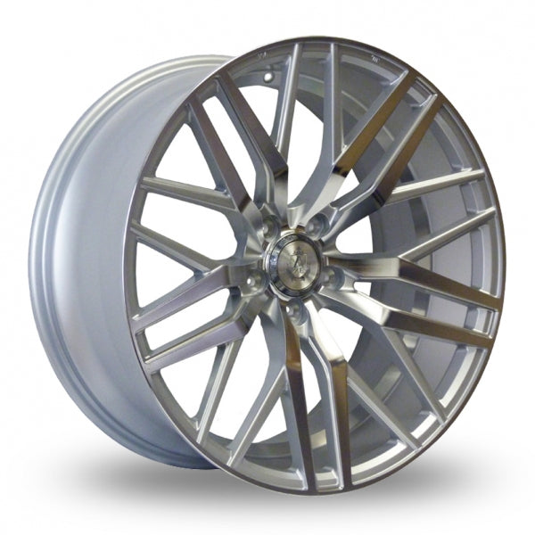 20" AXE EX30 Silver Polished Alloy Wheels
