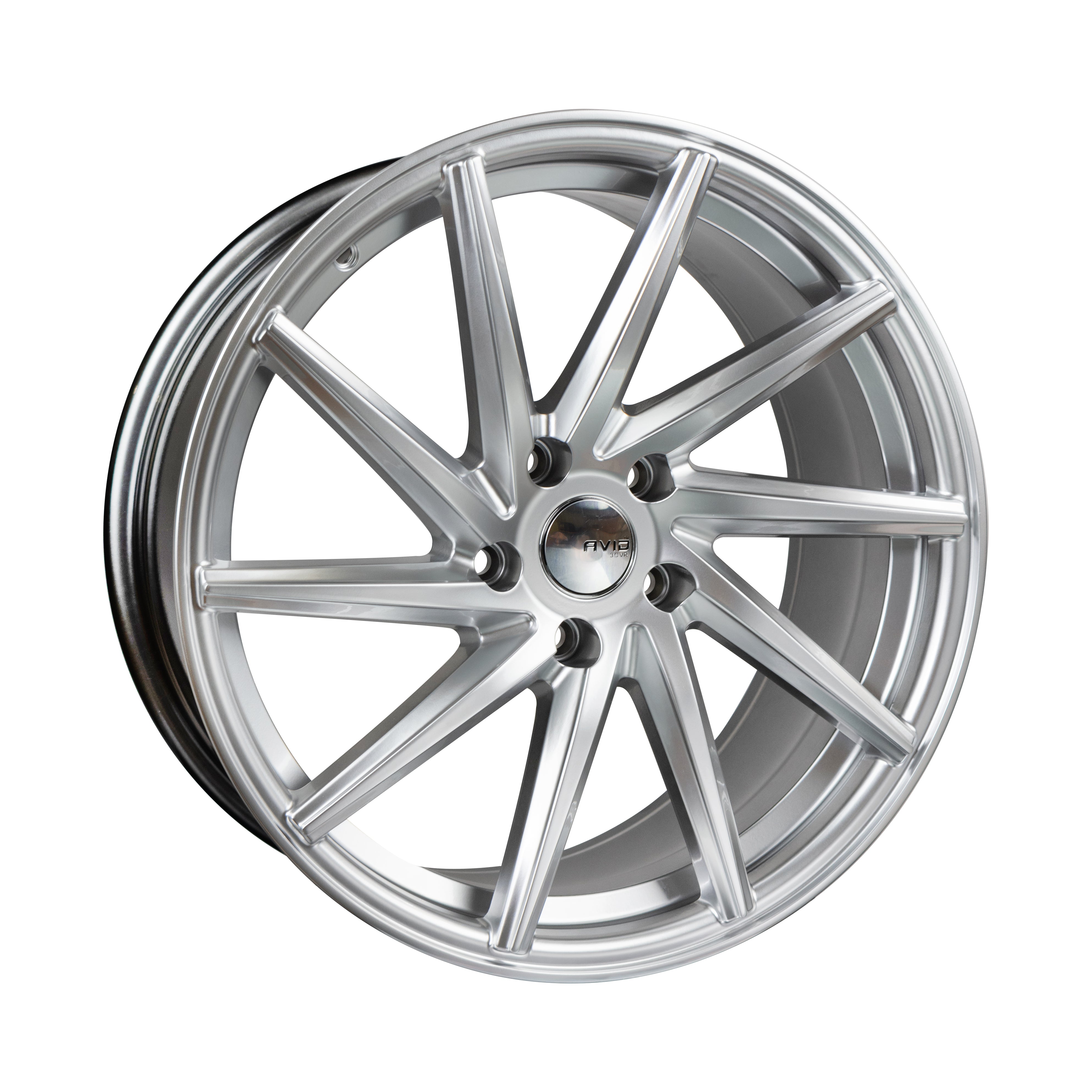 18" AVID Directional Alloy Wheels in Hyper Silver 5x112