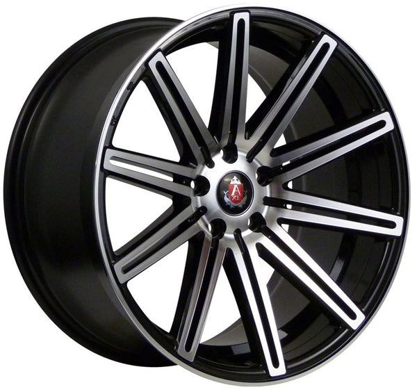20" AXE EX15 Black and Polished Alloy Wheels