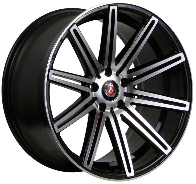 19" AXE EX15 Black and Polished Alloy Wheels