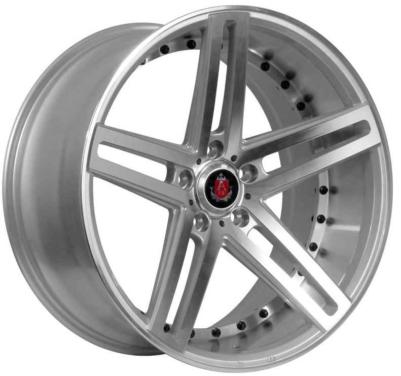 20" AXE EX20 Silver and Polished Alloy Wheels