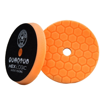 5.5" Chemical Guys Hex-Logic Quantum Orange Medium Cutting Pad
