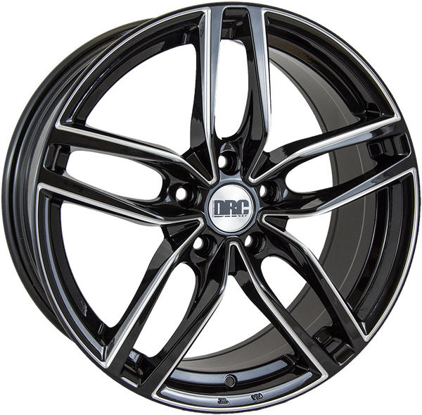17" DRC DRS Black and Polished Alloy Wheels