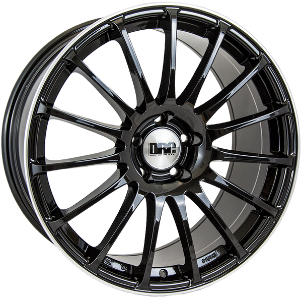 18" DRC Rapide Black and Polished Alloy Wheels