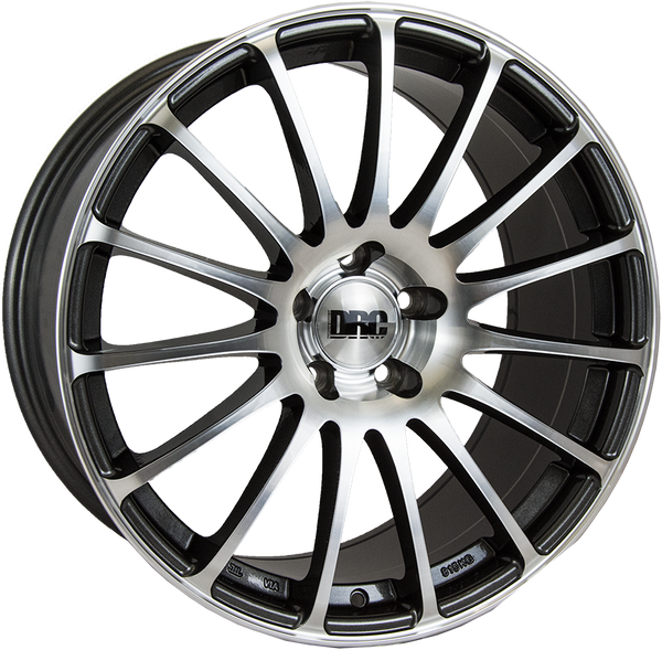 19" DRC Rapide Gunmetal and Polished Alloy Wheels