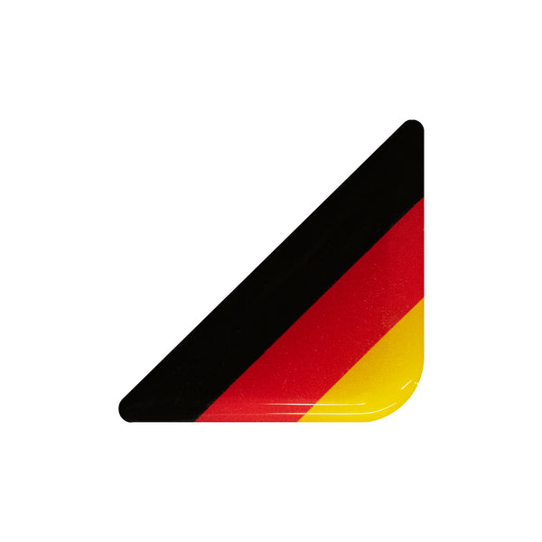 Licence Plate Corner Badge Set (x2) - German Flag