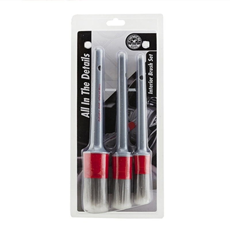 Chemical Guys All In The Details Interior Detailing Brushes (3 Pieces)