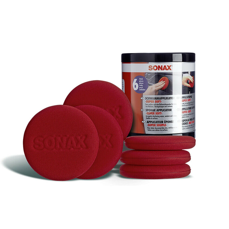 Sonax Super Soft Premium Sponge Applicators 6 Pack