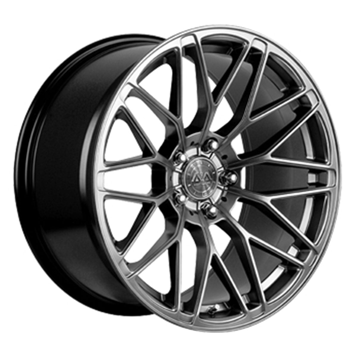17"  AVA HSF006 Hyper Black Alloy Wheels
