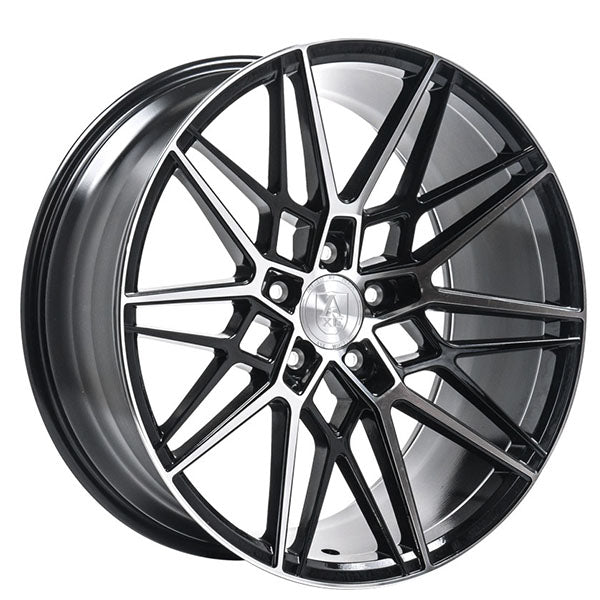 20" AXE CF1 Compression Forged Black and Polished Alloy Wheels