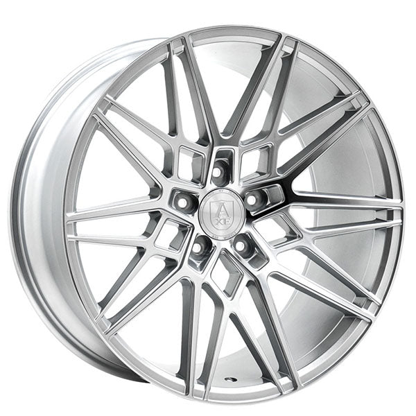 20" AXE CF1 Compression Forged Silver and Polished Alloy Wheels