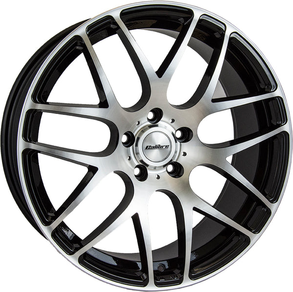 20" Calibre Exile R Black and Polished Alloy Wheels