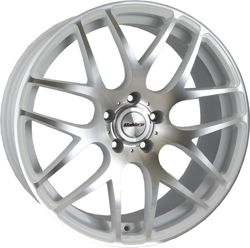 20" Calibre Exile R White and Polished Alloy Wheels