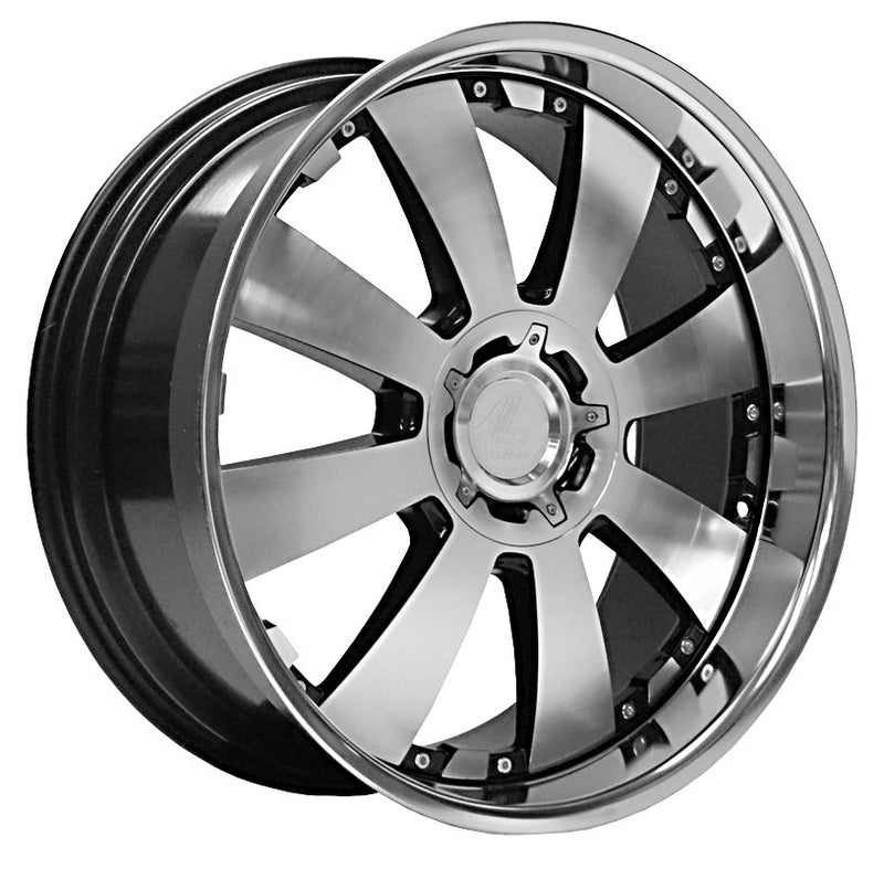 18" Lenso Concerto Black and Polished Alloy Wheels