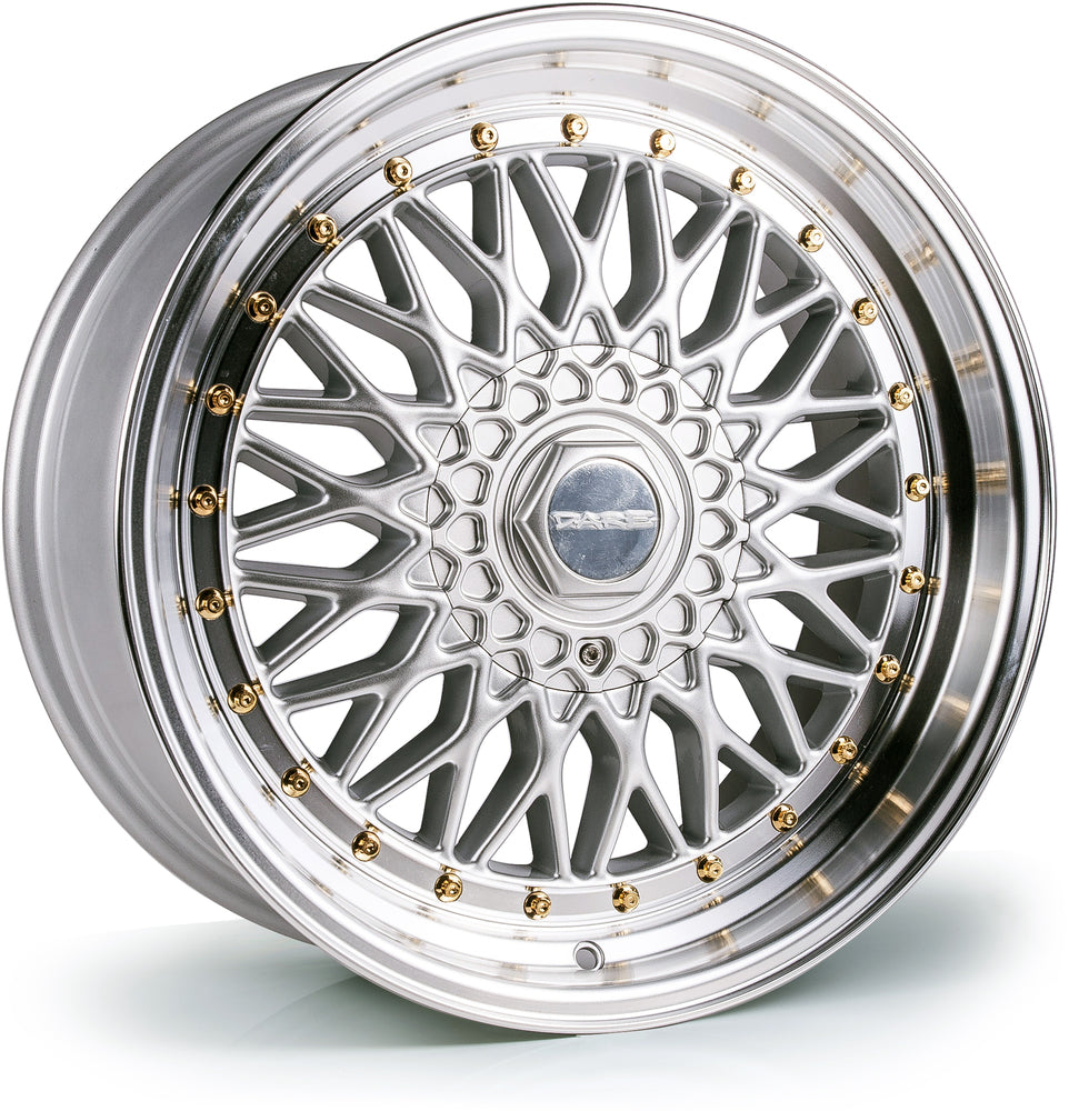 15" Dare RS Silver Polished and Gold Rivets