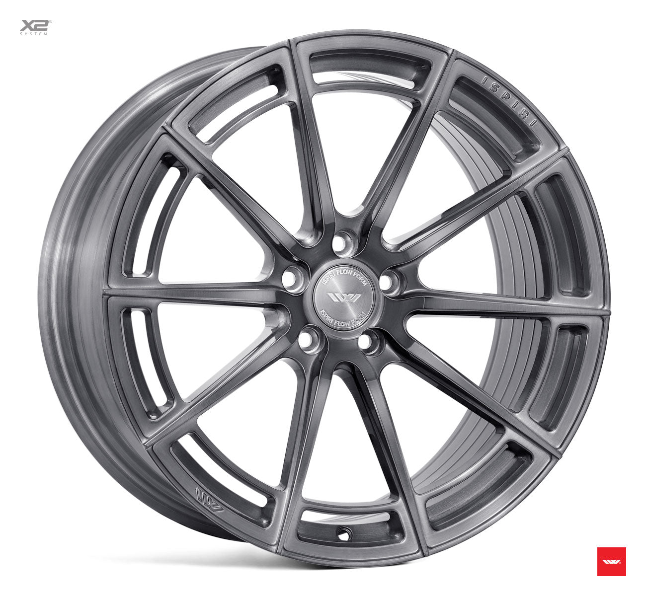 20" IW Automotive FFR2 Full Brushed Carbon Titanium