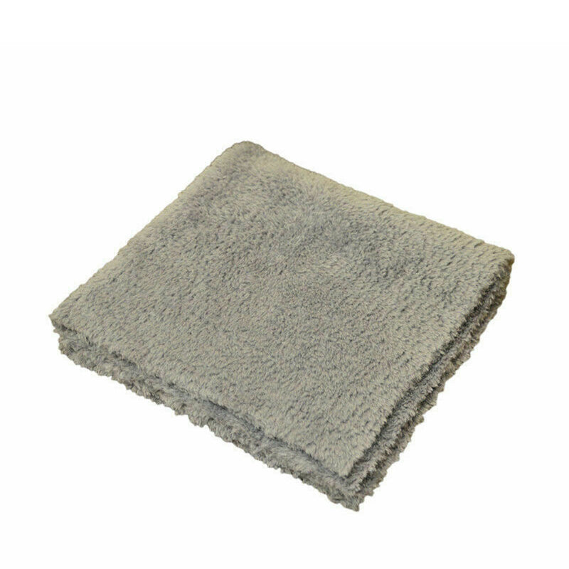Mammoth Grey Edgeless Extra Plush Microfibre Buffing Towel