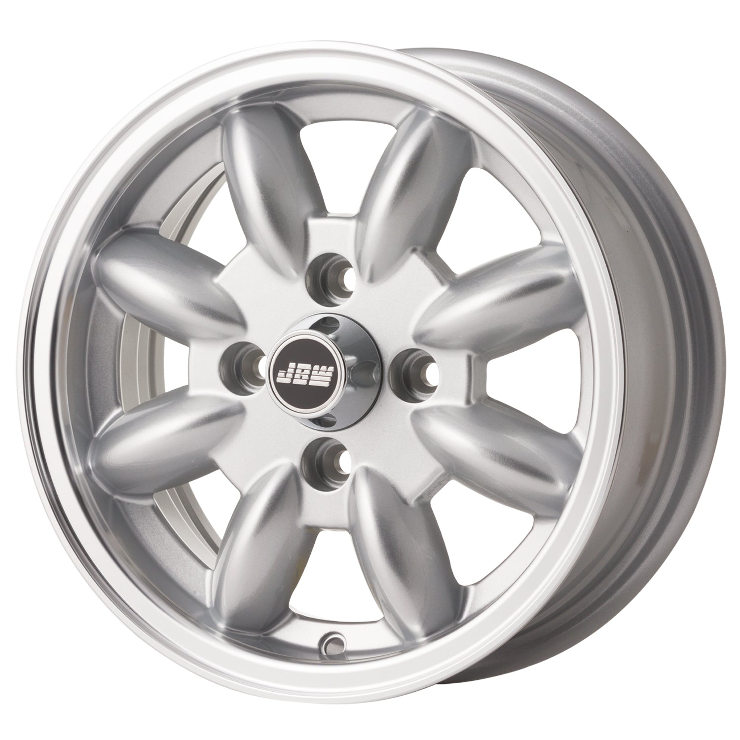 JBW Minilight 13x5.5 4x100 ET25 Silver and Polished