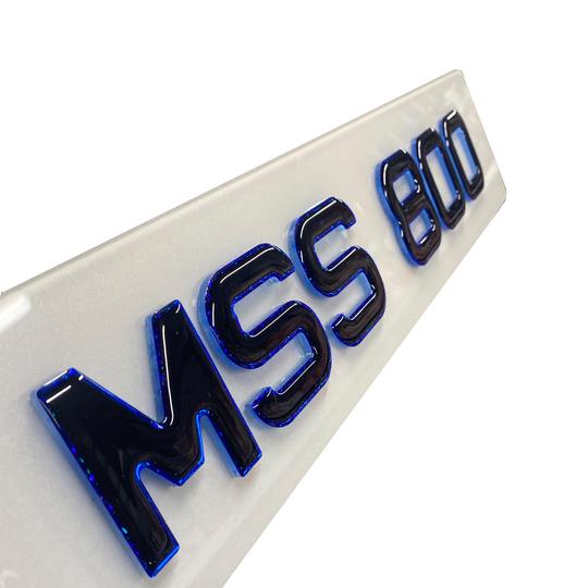 4D Neon Blue Gel 60mm Metro Show Plates - Multiple Styles & Sizes Available