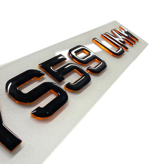 4D Neon Orange Gel 60mm Metro Show Plates - Multiple Styles & Sizes Available