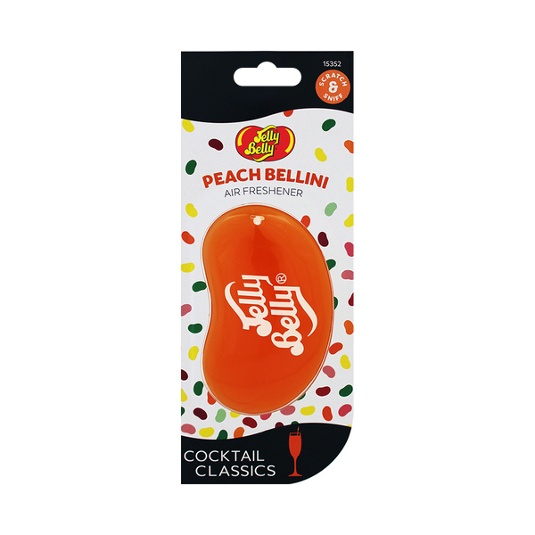 Jelly Belly Peach Bellini Cocktail 3D Gel Air Freshener