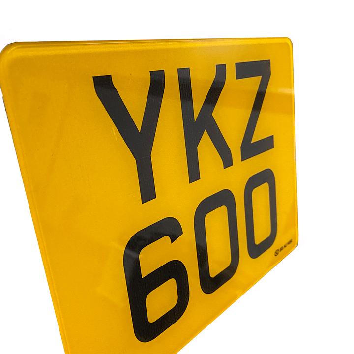 Printed Motorcycle Plates - Multiple Sizes Available