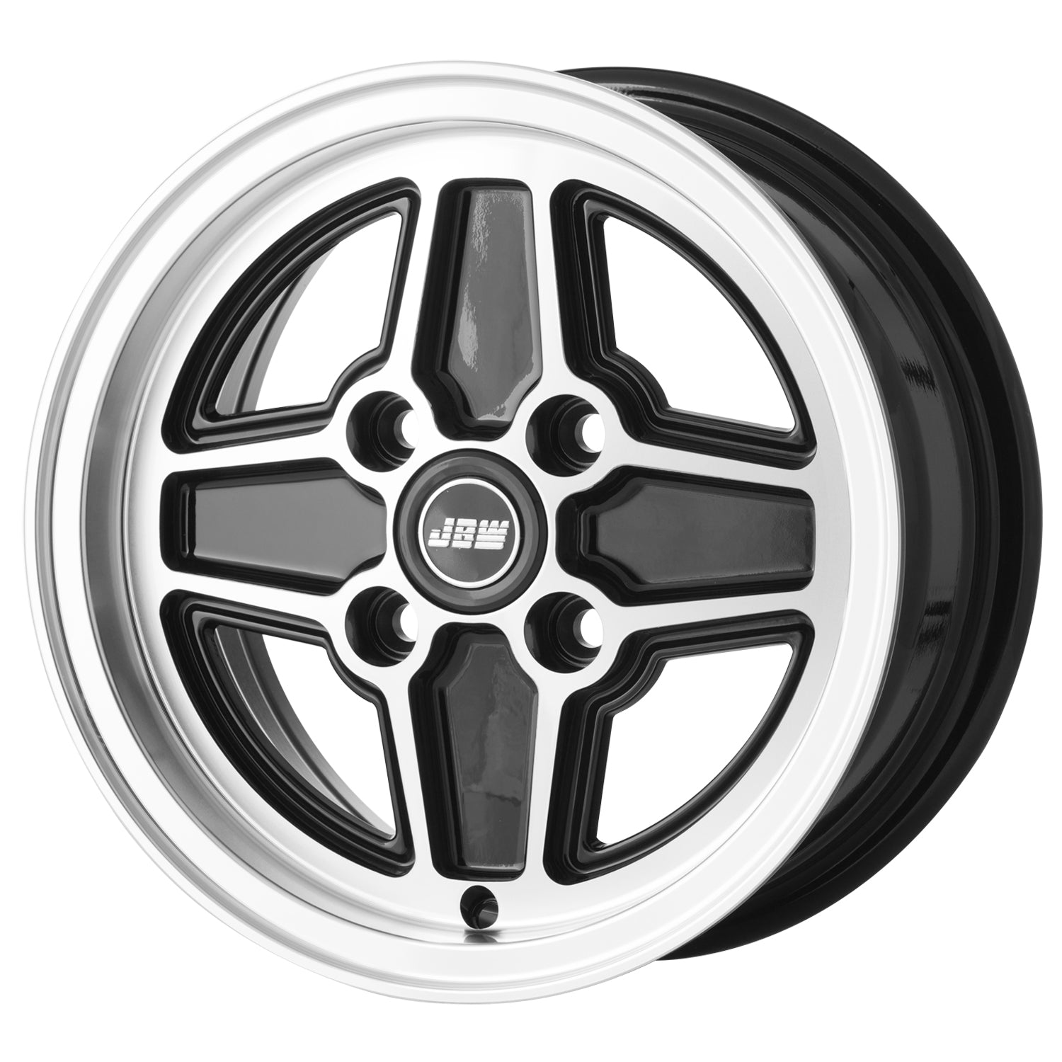 JBW RS4 13x6 4x108 ET16 Black and Polished