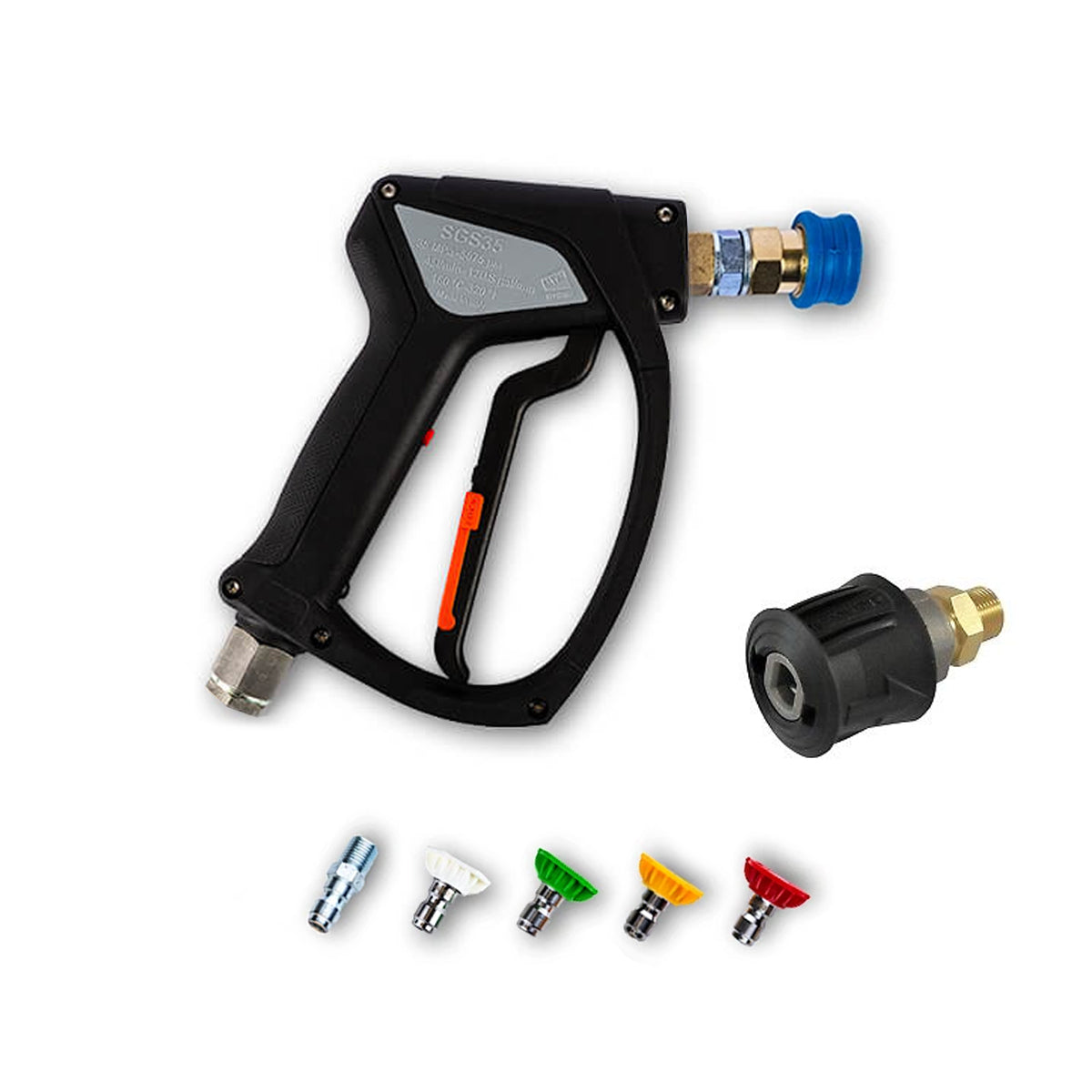 MTM Hydro SGS35 Swivel Trigger Gun with Nozzle Kit  - Fits Kranzle M22, Karcher K & Nilfisk