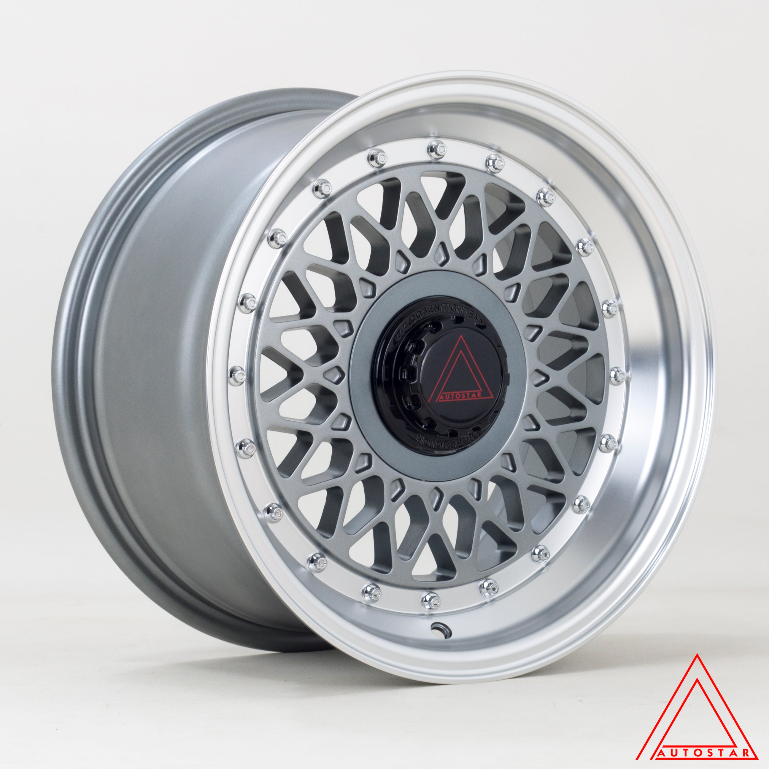 15" AutoStar Silhouette Silver Polished